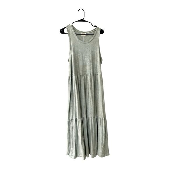 Nation‎ LTD Melissa Tiered Tank Cotton Dress Light Blue Maxi Dress Large - Picture 4 of 12